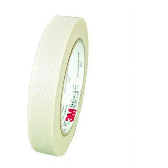 3M Electrical Grade Glass Cloth Tape [Silicone Adhesive] (69): 1/2 in. x 66 ft. (White)