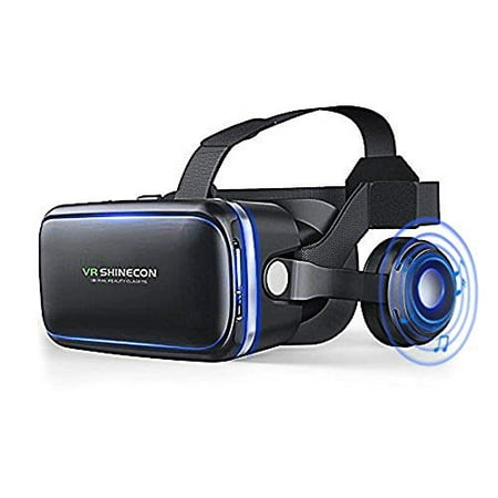 VR Headset, Virtual Reality Headset,VR Glasses,VR Goggles -for iPhone 6s/6 +/6/5, Samsung Galaxy, Huawei, Google, Moto & (Best Vr Headset For Iphone 7)