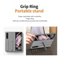thumbnail image 7 of Rugged Phone Case for Samsung Galaxy Z Fold 3, Heavy Duty Shockproof Camera Lens Protection Hand Strap Kickstand Anti-Slip Drop Protective Case Cover for Samsung Galaxy Z Fold 3, Gray, 7 of 7