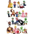 thumbnail image 2 of Juego Super Mario Toys Bros de , Juguetes de Mario para niños, Cifras de Juguete de PVC (6pc), 2 of 5