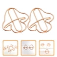 thumbnail image 3 of Miangastore Rose Gold Iron Paper Clip For Stationery Item And Card Display 20Pcs, 3 of 9
