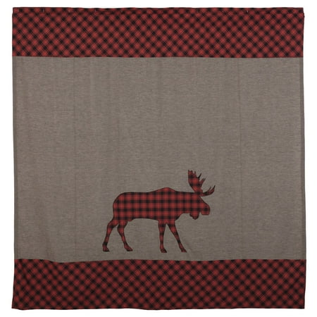 Vhc Brands Cumberland Moose Applique Shower Curtain Walmart Com
