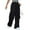 Black, variant on Ramiter Cargo Pants Women Women's Slant Pocket Cargo Pants Casual High Waist Woven Fabric Pant Black,XS