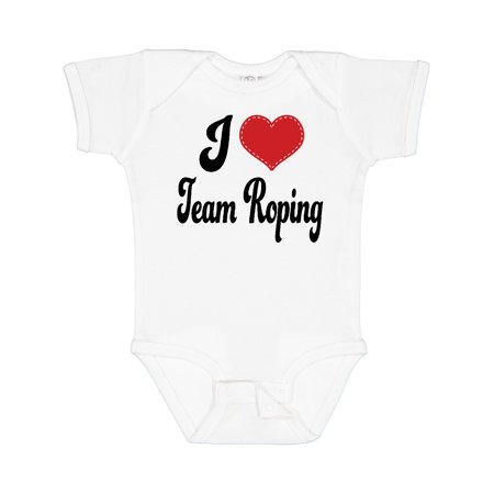 

Inktastic I Love Team Roping Gift Baby Boy or Baby Girl Bodysuit