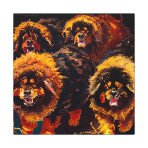 The Loyal Tibetan Mastiff - Canvas