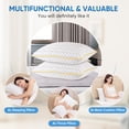thumbnail image 4 of Pillows Queen Size 2 Pack Shredded Memory Foam Bed Pillows for Sleeping, Cooling Pillow for Back and Side Sleeper with Washable R, 4 of 9