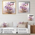 thumbnail image 4 of Designart "Zen Crocus Blossoms in Purple II" Food & Beverage Framed Wall Art Decor - Traditional Purple Fruits Hallway Framed Wall Art Decor, 4 of 6