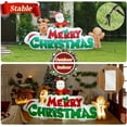 thumbnail image 4 of 9.5 FT Christmas Inflatable Merry Christmas Sign with Santa, Reindeer & Gingerbread Man, LED Lit in- & Outdoor Decoration for Yard Garden Lawn Winter Decor, 4 of 9