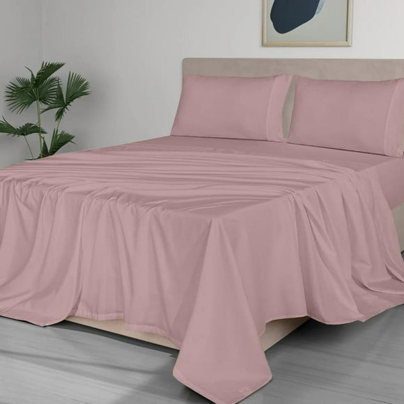Juego de Sábanas Matrimonial Almaya con Bolsillo Suaves MOD Lavanda