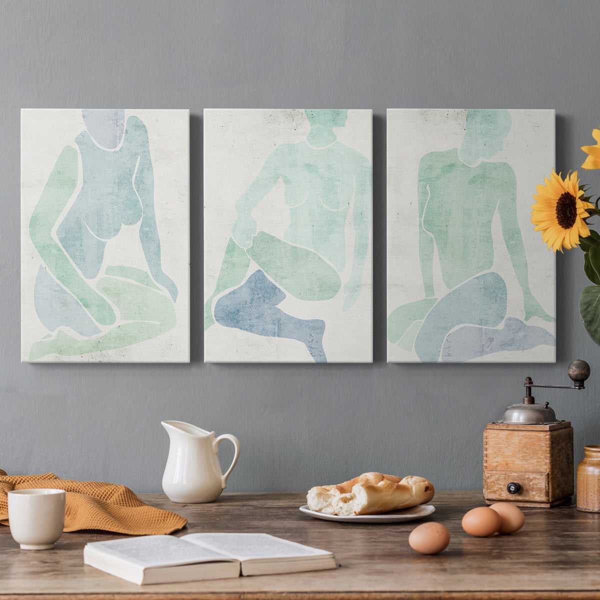 Stretching I Premium Gallery Wrapped Canvas - Ready to Hang - 32 x 48 Each
