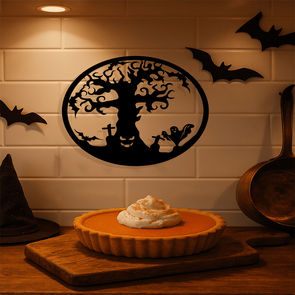 Gothic Metal Tree of Life Wall Art Sculpture Iron Wrought Style Decor