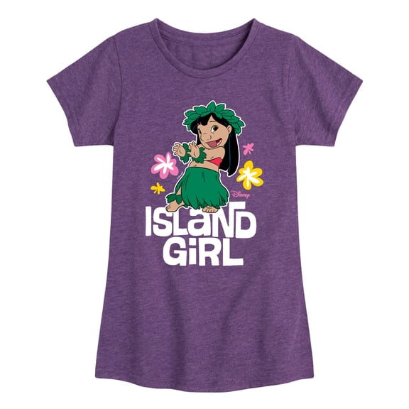 Lilo & Stitch - Island Girl Fitted Short Sleeve Graphic T-Shirt