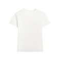 thumbnail image 4 of Tops for Women Short Sleeved Round Neck Solid Color Shoulder T-shirt White S, 4 of 6