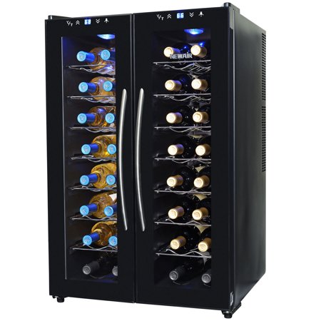 NewAir 32-Bottle Dual-Zone Thermoelectric Wine Refrigerator,