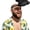 Black, variant on Hands-Free Hand Shade Hat - Instant Sun Protection Visor, Adjustable Fun Palm-Shaped Sun Hat for Eye Strain