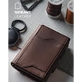 thumbnail image 2 of REJODA-Airtag Wallet with Keyring Mens Pop up Credit Card Wallet with Air Tag Holder Trifold ID Window RFID Blocking, 2 of 4