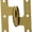 Lifetime Polished Brass, variant on Deltana Ok2520-L 2-1/2" X 2" Solid Brass Left Hand Olive Knuckle Hinge - Black