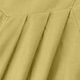 thumbnail image 4 of Defitshape Women's Summer Jumper Cotton Romper Cute Comfy Casual High Waist Soft Pocket Button Loose Playsuit Style12 10, 4 of 4
