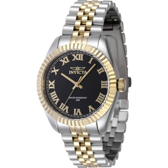 Invicta 47413 Women's Specialty Black Dial Two Tone Bracelet Watch