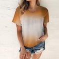 thumbnail image 1 of SMihono Hauts pour Femmes Été Décontracté Mode Féminine Impression Col Rond T-shirt Manches Courtes Ample Pull Blouse T-shirt Oversize pour Femmes 2023, 1 of 5