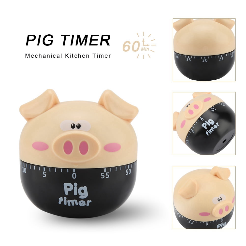 OTVIAP Cute Cartoon Pig Kitchen Timer Mechanical Timers Counters for