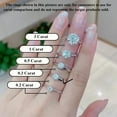 thumbnail image 4 of Rose Gold Moissanite Ring for Women 0.3 Carat Diamond Engagement Rings 925 Sterling Silver Moissanite Ring Womens Anniversary Rings Diamond Wedding Diamond Promise Rings, 4 of 6