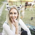thumbnail image 2 of Adorable diadema con orejas de vaca, encantadora diadema con cuerno de vaca para disfraces de Halloween, disfraces de animales de granja y divertidas decoraciones para fiestas, 2 of 7