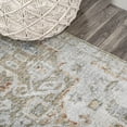 thumbnail image 3 of JONATHAN Y WASHABLE 5 x 8 Area Rug, Shaemus Bohemian Medallion - Cream/Brown/Green, WSH320A-5, 3 of 9