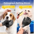 thumbnail image 4 of Guantes para el cuidado de mascotas: guantes suaves para quitar el pelo, guantes para quitar el pelo de mascotas de alta eficiencia, diseño mejorado de cinco dedos, ideales para perros y gat, 4 of 5
