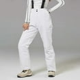thumbnail image 6 of MAIHAN-Snow Pants for Women - Waterproof Windproof Ski Pants with Adjustable Suspenders,Womens Snow Pants & Mens Winter Overalls for Skiing Snowboarding & Outdoor Activities(White,L), 6 of 8