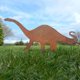 thumbnail image 1 of Poste de valla de dinosaurio de metal, G, 1 of 8
