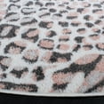 thumbnail image 3 of SAFAVIEH Amsterdam Ruby Animal Area Rug, Ivory/Blush, 6'7" x 6'7" Round, 3 of 8