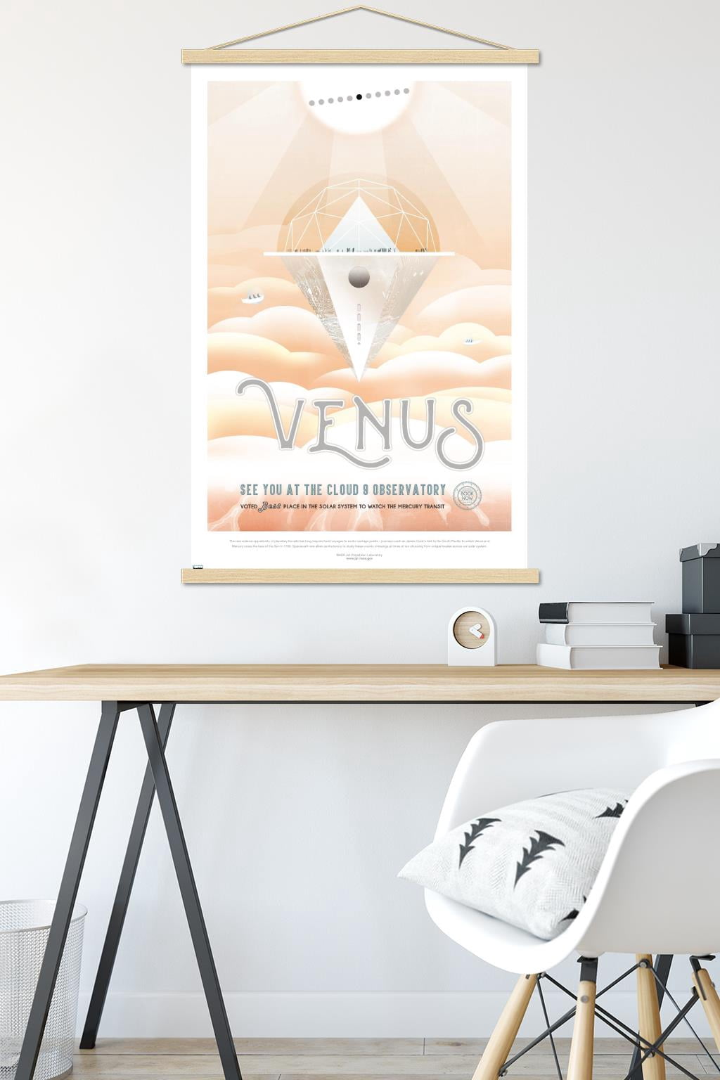 NASA - Venus Travel Poster Wall Poster with Magnetic Frame, 22.375" x 34"