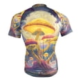 thumbnail image 4 of joogoo Magic Mushroom Forest Pattern Men's Cycling Jerseys Mountain Bike Short Sleeve Tops 2XL, 4 of 7