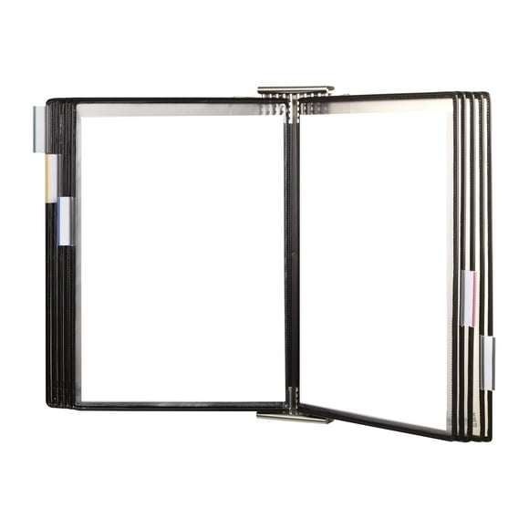 Tarifold Sterifold - Display panel system - wall mountable - 10 compartments - for Letter - black