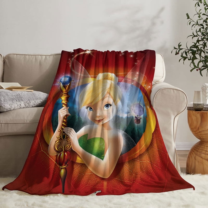 Tinkerbell Anti Pilling Flannel Blanket Gifts for Fans Lover Girls Boys Women Present Hoodie Him Bed 30"x40"