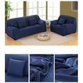thumbnail image 2 of Nvzi Funda de sofá de alta elasticidad - Adecuada para sofás de 4 plazas (235-300 cm), tejido suave y elástico color azul lago, funda protectora para muebles transpirable y lavable, 1 pieza., 2 of 5