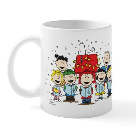 

CafePress - Peanuts Gang Christmas 15 Oz Ceramic Large Mug - 11 oz Ceramic Mug - Novelty Coffee Tea Cup