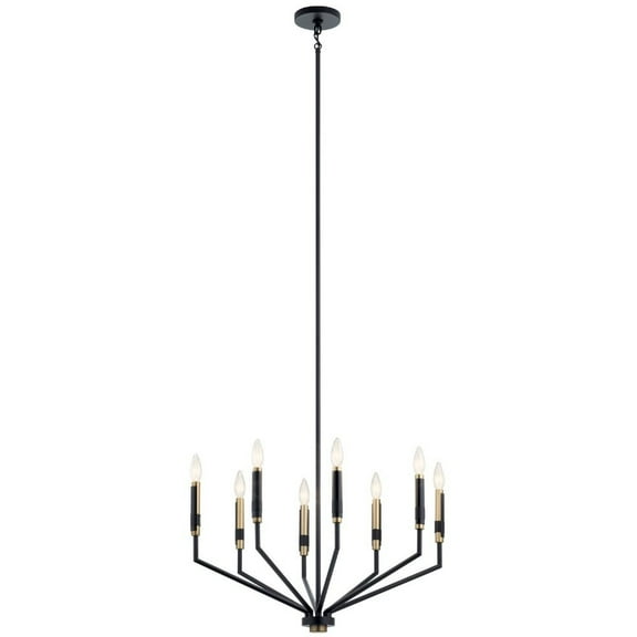 Armand 8-Light Contemporary Chandelier in Black