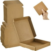 100 Pcs Mini Pizza Boxes - Square Cardboard Pizza Box - Tiny Pizza Storage Container - Brown