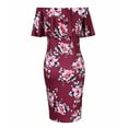 thumbnail image 2 of Shldybc Women's Maternity Sleeveless Print Dress Off Shoulder Casual Maxi Dress, Maternity Clothes, Summer Dress, 2 of 6