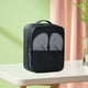 thumbnail image 4 of Bolsa organizadora de zapatos, bolsa de viaje para zapatos, maleta portátil de doble capa para acampar Negro, 4 of 9