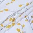 thumbnail image 4 of Kitchen Curtain Valance, Leaf Floral Print Valance Curtains for Windows, 54" W x 15" L, 1 Panel, Yellow, 4 of 7