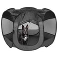 thumbnail image 1 of Corral Portátil para Perro con Carpa para Gato Furhaven Gris Pequeño, 1 of 8