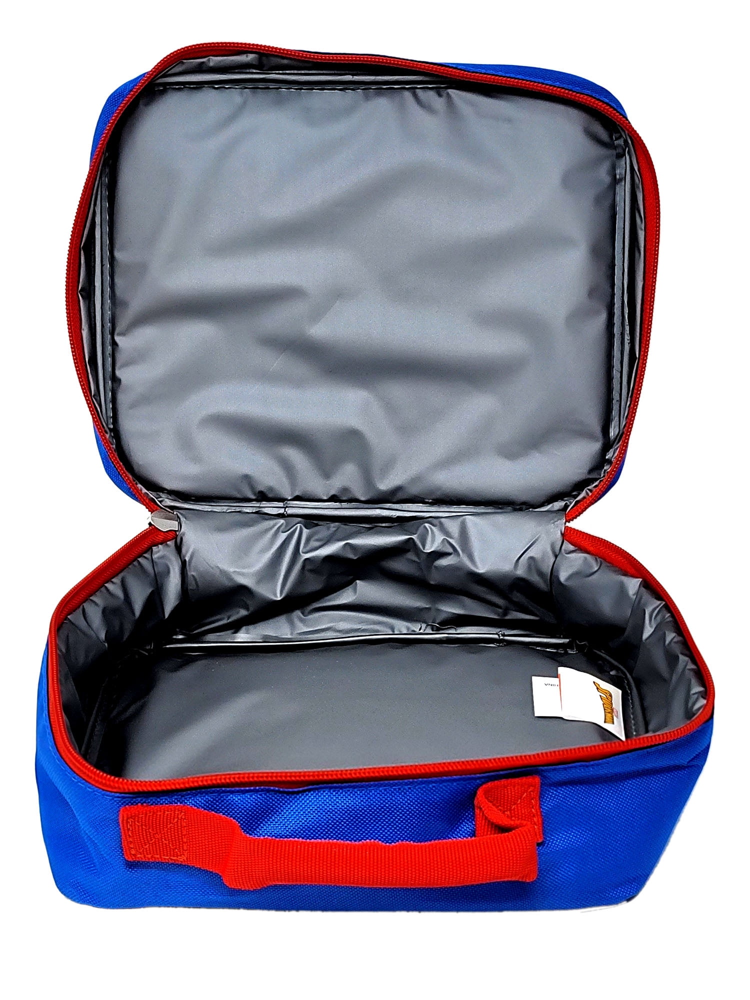 Spider-Man Insulated School Lunch Bag Marvel Spidey Logo Boys Blue Red Black