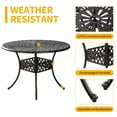 thumbnail image 4 of Withniture 5 Pieces Patio Dining Set Cast Aluminum Outdoor Table and Chairs for Garden, Backyard, 4 of 7