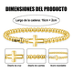thumbnail image 3 of Pulseras Acero Inoxidable de Cruz para mujer Belug  dorada, 3 of 4