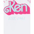 thumbnail image 3 of Barbie - Camiseta Not Just Arm Candy de Ken Retro de Manga Corta para Hombre (Blanco), 3 of 5