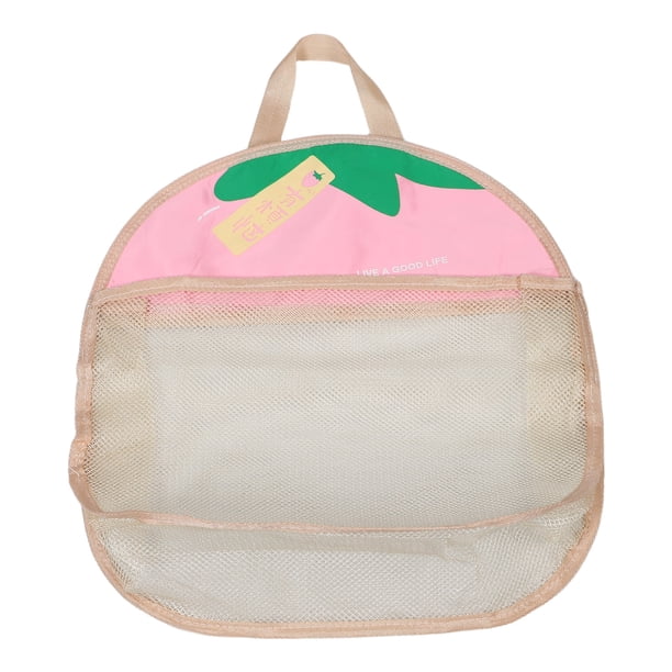 Neceser colgante transparente: bolsa de malla impermeable para organizar el baño. Organizador de malla para champú, jabón y artículos de limpieza.