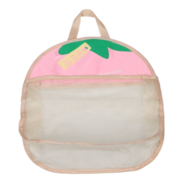 Neceser colgante transparente: bolsa de malla impermeable para organizar el baño. Organizador de malla para champú, jabón y artículos de limpieza.